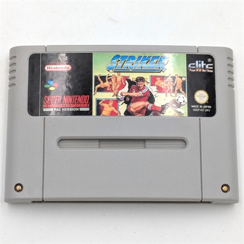 Striker - Cartridge - SNES Game (UKV) (ENG) (B Grade) (Used)